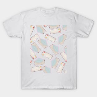 Air mail pattern T-Shirt